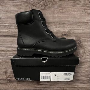Black High-Top Combat Boots